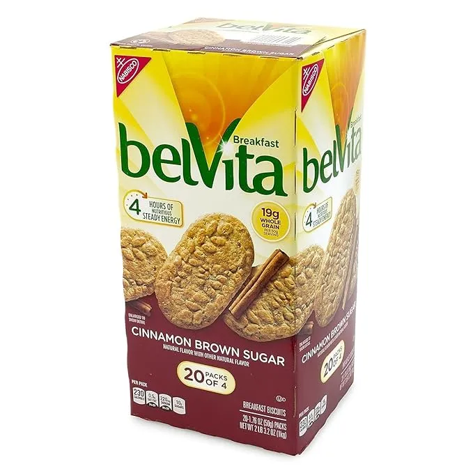 Belvita Brown Sugar/Cinnamon (20 Pack x 1.76 Oz), 35.200000000000003 Ounce