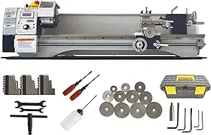 110V WM210V Inch Precision Metal Bench Lathe 8&#034;*32&#034; 900W MT5 50/60Hz