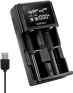 Tenergy TN471U 2-bay Universal Battery Charger for Li-ion/NiMH with LCD