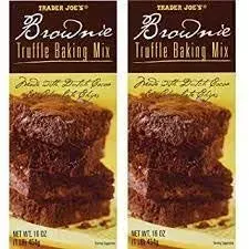 Trader Joe's Brownie Truffle Baking Mix 16 oz (Pack of 2)