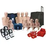 CPR Manikin 4-Pack Adult and 4-Pack Infant w. Feedback, AED UltraTrainers