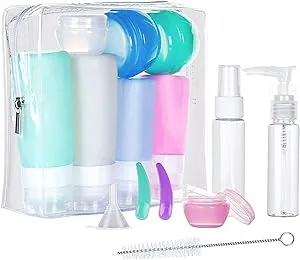 16 Pack Travel Bottles Set For Toiletries Tsa Approved Travel Size Containers Le