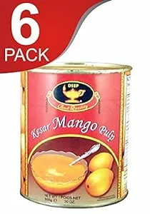 Deep Kesar Mango Pulp (6 cans)