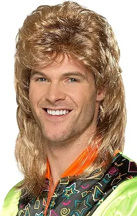 Mullet Wig Brown / One Size