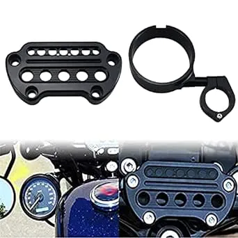 WOWTK Side Mount Instrument Bracket and Speedometer Relocation Cover for Harley Sportster XL Models 1993