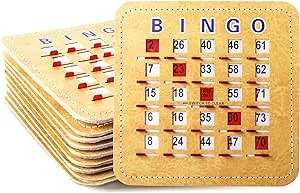 Leather Shutter Bingo Cards - 10 Pack