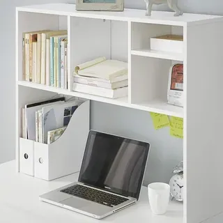 DormCo The College Cube - Desk Bookshelf - White