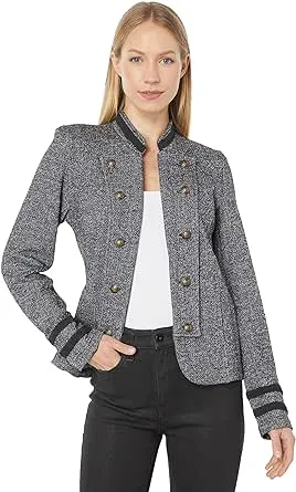 Tommy Hilfiger Women's Military Band Jacket - Black Multi - XS