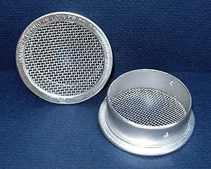 3" Round Open Screen Vent - Mill - Package of 4