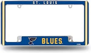 Boston Bruins Chrome Metal License Plate Frame w/ Full Frame Team Color Graphics