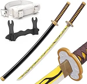 Zisu Demon Katana Sword, About 41 inches, Hashira Pillars & Protagonist Katana for Cosplay Purpose, Anime Original Texture