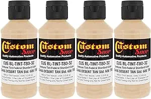 3oz Desert Tan Federal Color #33446 Urethane Tint Bed Liner Coatings - 4 Pack