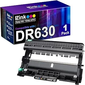 E-Z Ink Compatible Drum Unit (Not Toner) Replacement for Brother DR630 DR 630 Compatible with HL-L2300D HL-L2320D HL-L2340DW HL-L2360DW HL-L2380DW MFC-L2740DW MFC-L2700DW DCP-L2540DW (1 Pack)