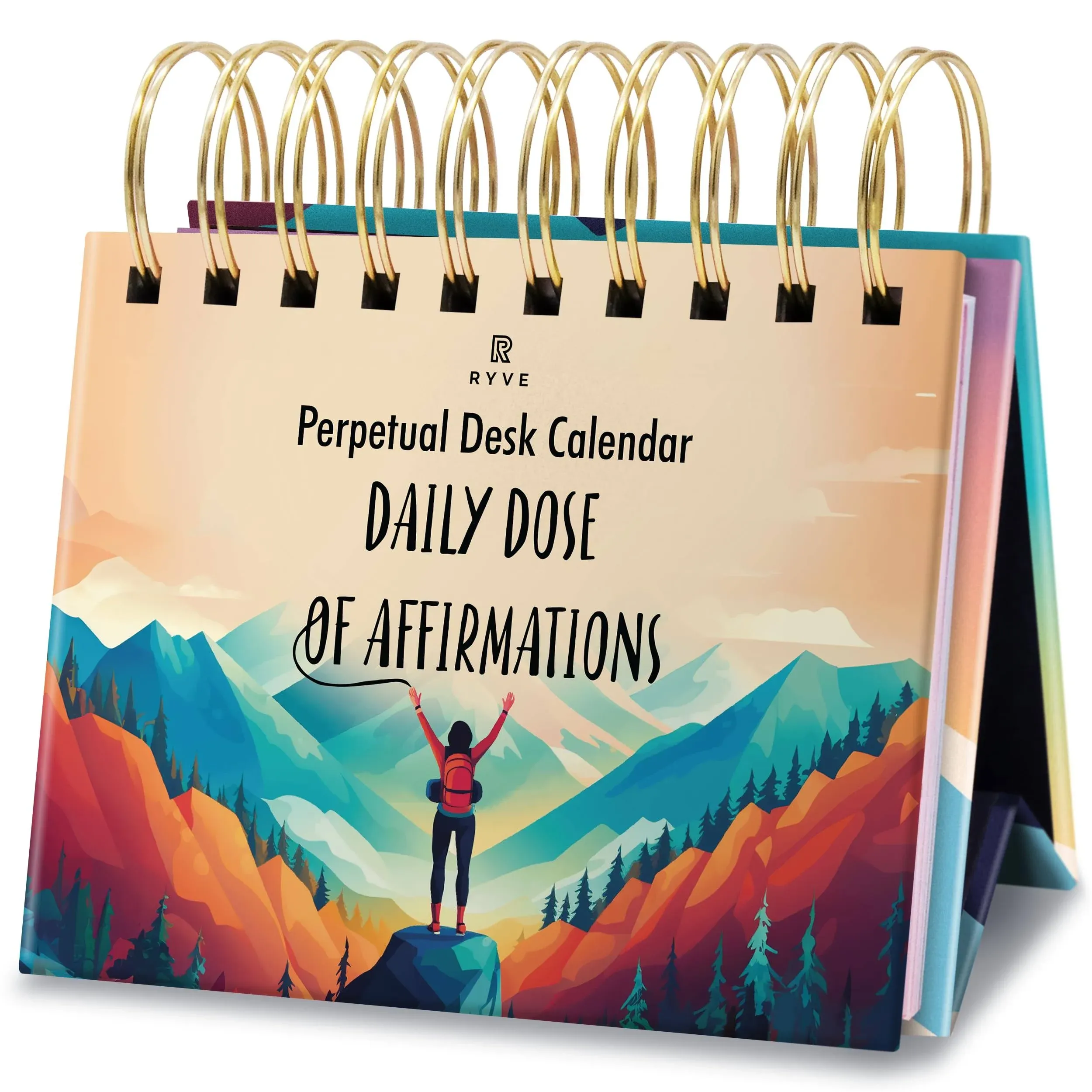 RYVE Daily Affirmation Calendar - Motivational Desk Calendar, Daily Affirmation