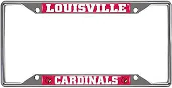 FANMATS NCAA Unisex-Adult Chrome Metal License Plate Frame