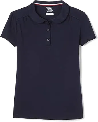 French Toast Girls' Short Sleeve Peter Pan Collar Polo