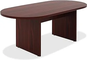 "Lorell Chateau Series Mahogany 6' Oval Conference Table"