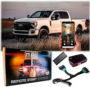 MPC Remote Start Kit Compatible with 2017-2019 Ford F-250 Super Duty || Diesel || Key to Start || 100% Plug N Play || Press OEM Fob 3X Lock to Start || USA Tech Support