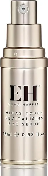 Emma Hardie 15ml Midas Touch Revitalising Eye Serum with Hyaluronic Acid, Visibly Reduces Fine Lines, Puffiness & Dark Circles, Lifting & Strengthening Eye Contour Area, Vegan & Cruelty Free