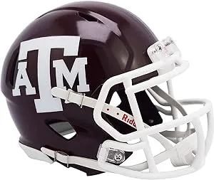 TEXAS A&amp;M AGGIES NCAA Riddell SPEED Authentic MINI Football Helmet