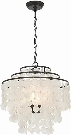 Crystorama Brielle 4 Light Dark Bronze Chandelier