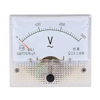 uxcell AC 0-300V Analog Panel Voltage Gauge Volt Meter 85L1 2.5% Error Margin