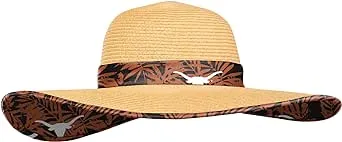 Texas Longhorns NCAA Floral Straw Hat