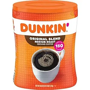 Dunkin Donuts Original Blend Ground Coffee, Medium Roast (45 Ounce .)