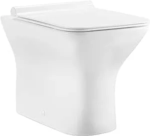 Swiss Madison Well Made Forever SM-WT530 Carré Back to Wall Toilet, Glossy White