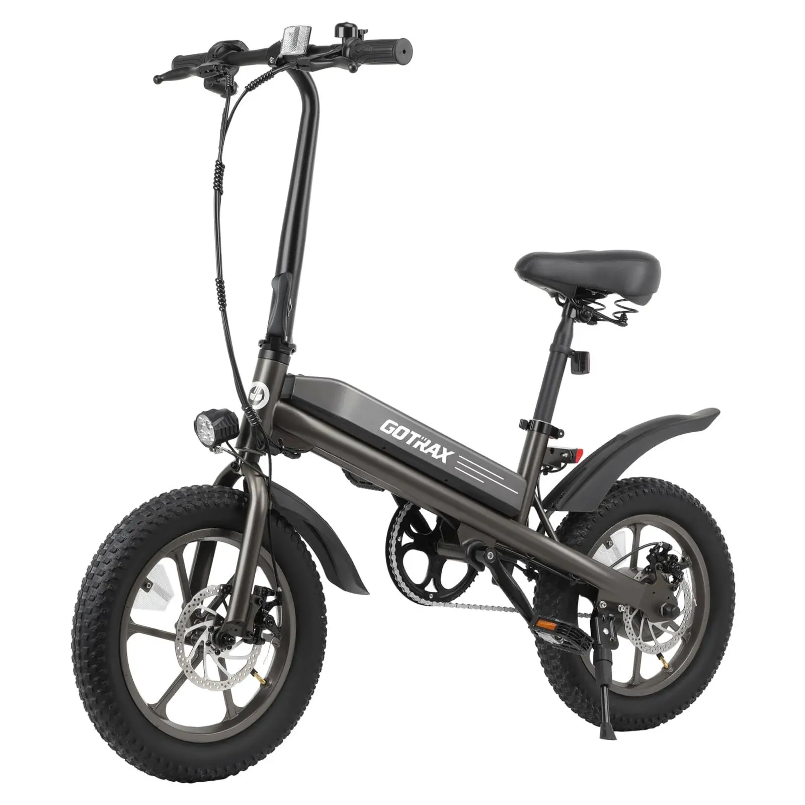 Gotrax S3 Electric Bike, 16x3.0 Fat Tire Electric Bicycle Adults, 750W Peak Motor, Max Range 25 Miles, Up to 20 Mph, Removable Battery, Adjustable Seat, Folding Electric Bike for Adults/Teens 13+