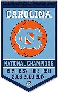 North Carolina Tar Heels Basketball National Champions Banner