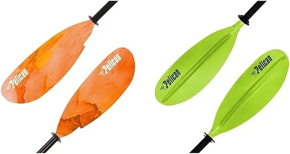 Pelican - Poseidon Paddle - Aluminum Shaft with Reinforced Fiberglass Blades - Lightweight, Adjustable Kayaks Paddles - Perfect for Kayaking Boating