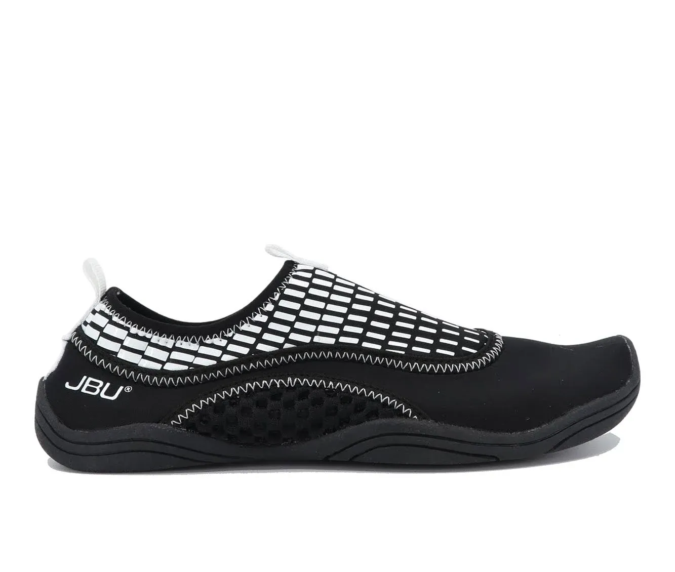 JBU Women's Fin Water-Ready Shoes, Black/White Print, 10 M