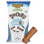 Unique Snacks  Organic Sprouted Pretzel Shells - Delicious Homestyle Baked Snack Bag, Vegan - Pack of 3