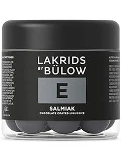 LAKRIDS BY BÜLOW - E - Slamiak - 4.4 OZ - Chocolate Coated Gourmet Licorice - Authentic Scandinavian Candy Produced in Denmark