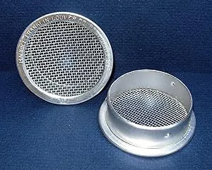 2" Round Open Screen Vent - Mill - Pkg of 6