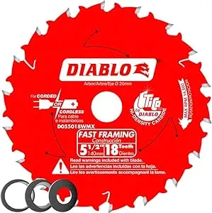 Diablo 5-1/2 in. x 18 Tooth Fast Framing Saw Blade