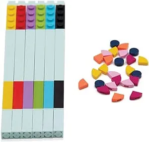 IQ LEGO DOTS 6 Pack Gel Pen Set, DIY Craft Kit for Kids, Makes a Great Birthday Gift for Kids who Love Creative Toys and Homemade Craft Sets