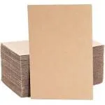 50 Pack Flat Corrugated Cardboard Sheets, 6X9 Cardboard Inserts for Packing, Shi