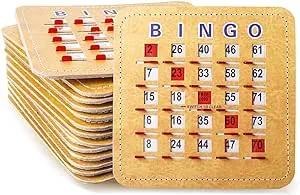 Leather Shutter Bingo Cards - 25 Pack