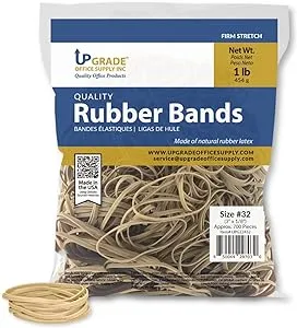 Upgrade Office Supply UPG22432 Rubber Bands, Size #32 (3&#034; x 1/8&#034;), 1 lb. Bag