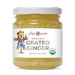 The Ginger People Organic Grated Ginger, No Artificial Ingredients, 6.7 oz (Pack of 12)