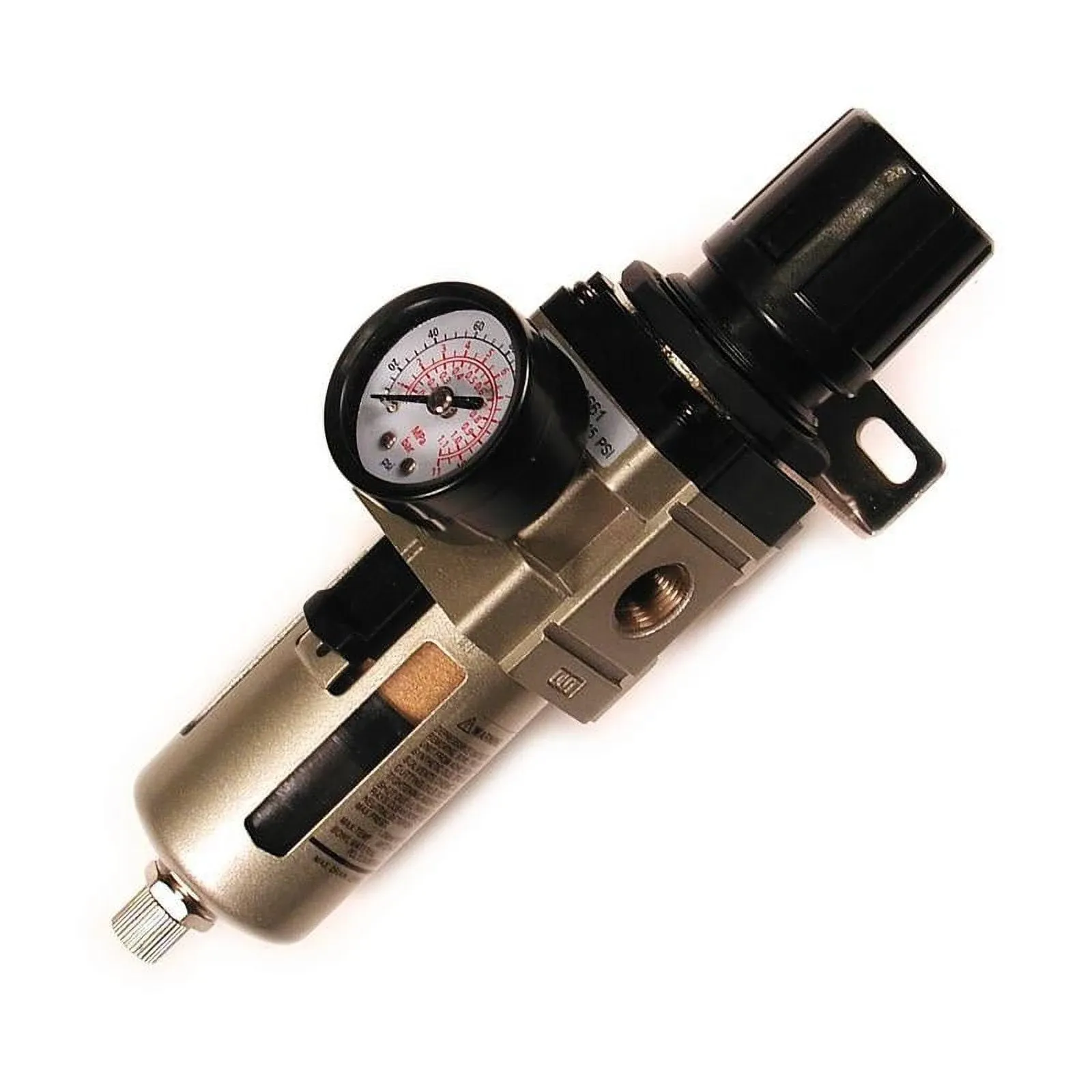 FR3802G 3/8 in. Air Filter Regulator Combo with Pressure Gauge with Max Inlet 200 PSI and Max Outlet 160 PSI