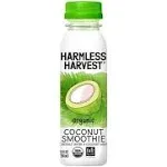 Harmless Harvest Organic Coconut Smoothie Blend of Coconut Water and Coconut Meat, Hydration & MCTs, No Sugar Added, Vegan, Fair for Life Certifi