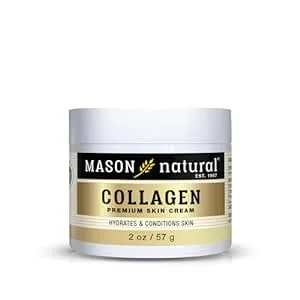 MASON NATURAL Collagen Premium Skin Cream, Women’s Anti-Aging Face & Body Daily Moisturizer for Hydration & Firmness, Pear Scent, 2 oz