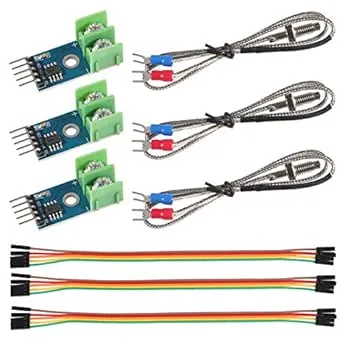 3 Sets Dc 5v Max6675 Module + K Type Thermocouple Temperature Sensor M6 For Ardu