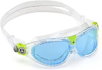 Aquasphere SEAL Kids (Ages 3+) Swim Goggles, Made in ITALY - Wide Vision, Comfort, E-Z Adjust, Anti Scratch & Fog, Leak Free