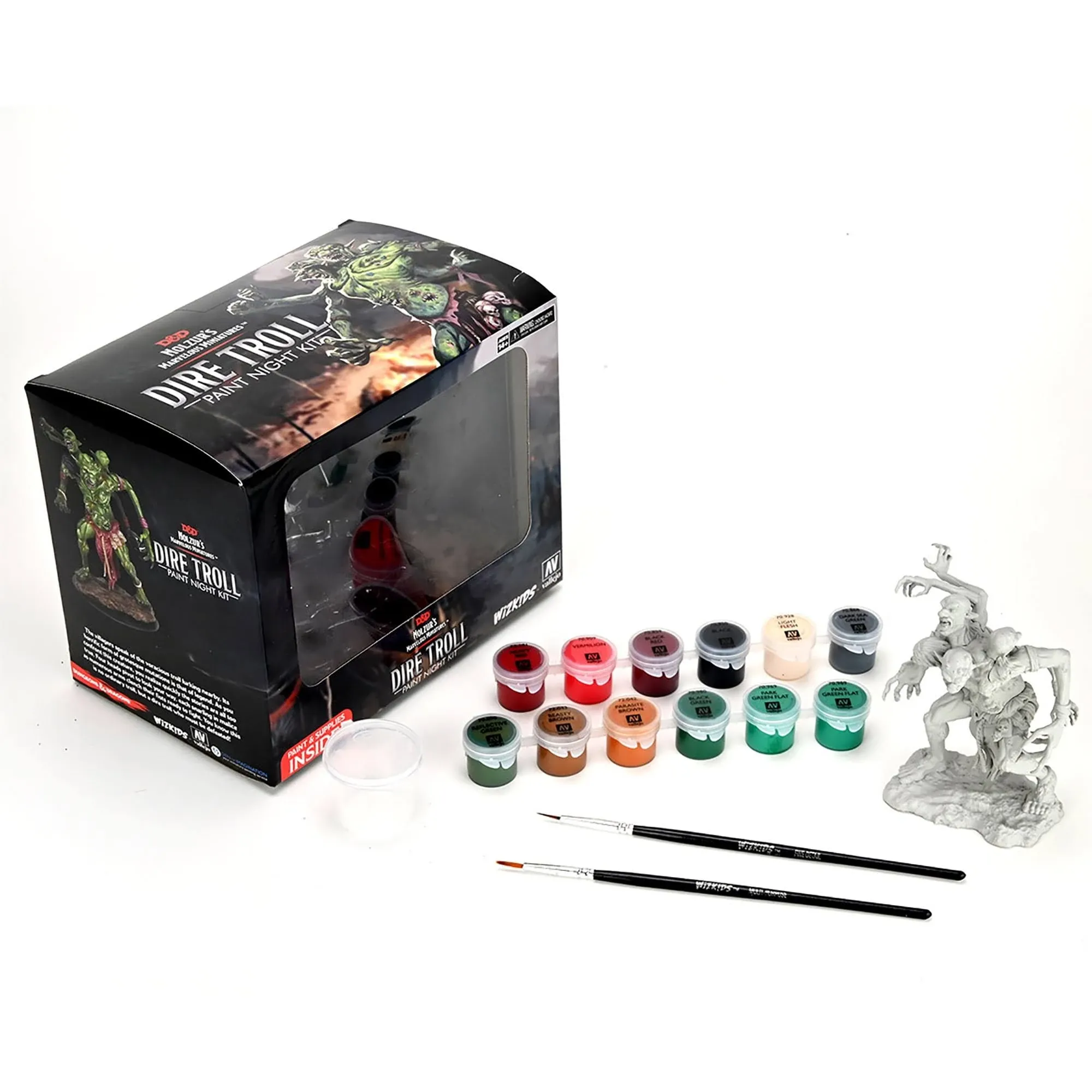 Dungeons & Dragons Nolzur's Marvelous Miniatures Dire Troll Paint Night Kit