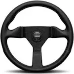 Momo Montecarlo Steering Wheel 320 mm - Black Leather/Black Stitch/Black Spokes - MCL32BK1B