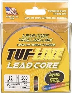 Tuf Line Lead Core 200 yd Fishing Line, Metered, 45 lb